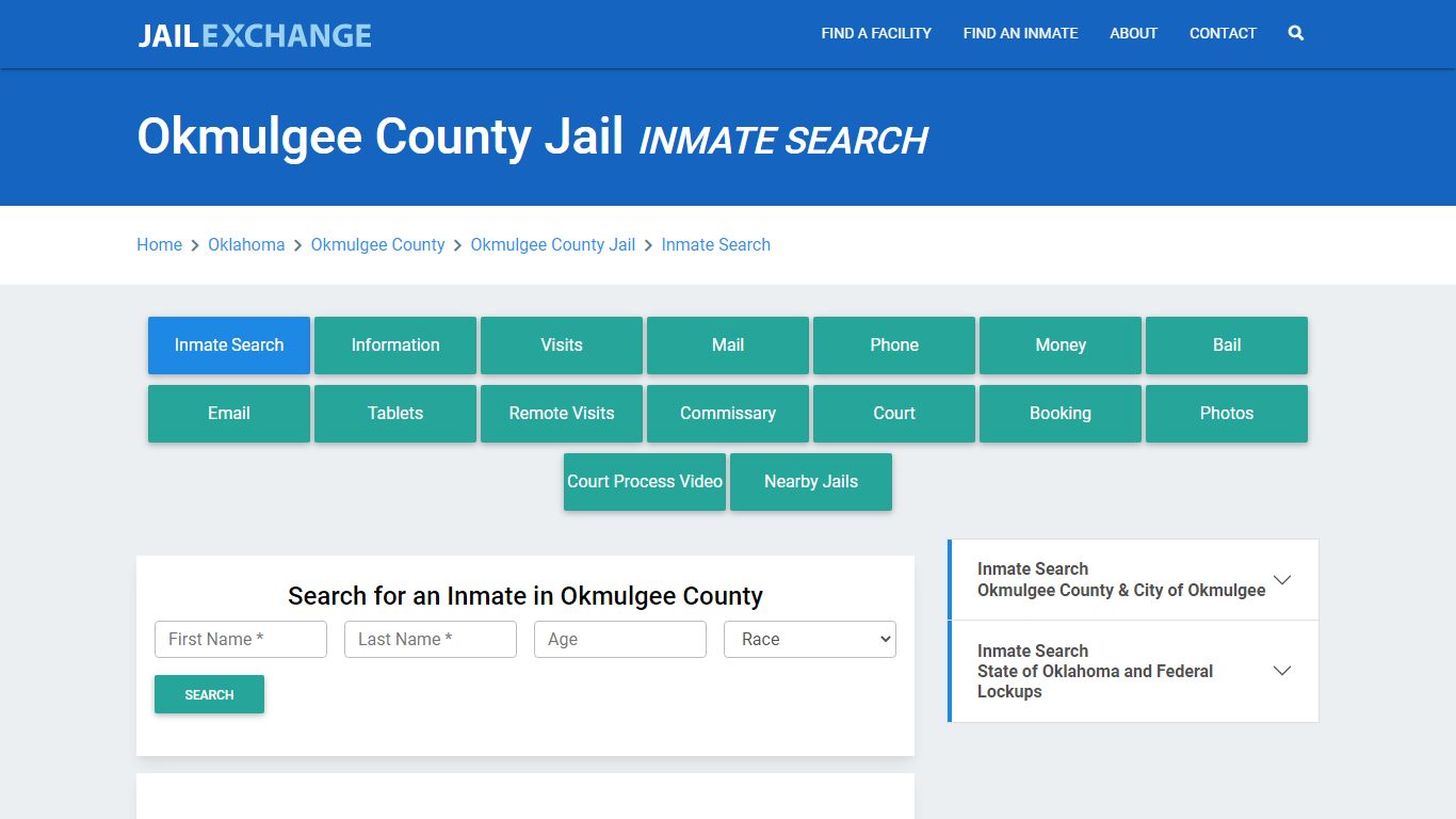 Okmulgee County Jail, OK Inmate Search: Roster & Mugshots