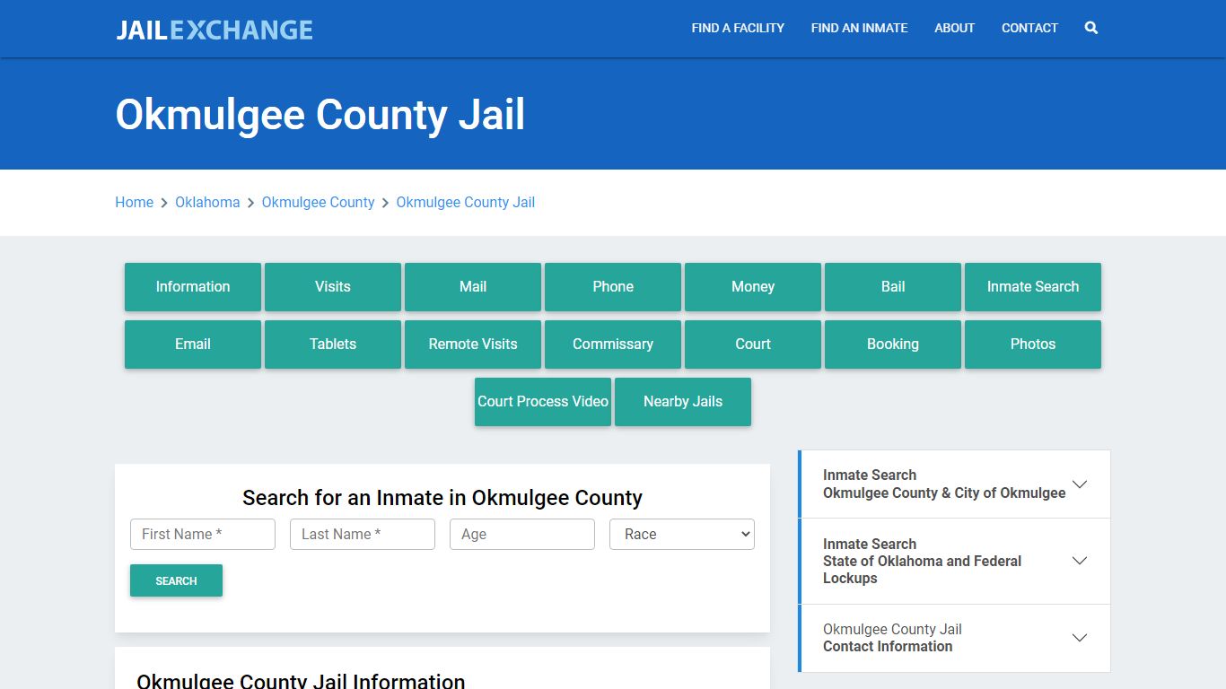 Okmulgee County Jail Roster Lookup, OK, Inmate Search